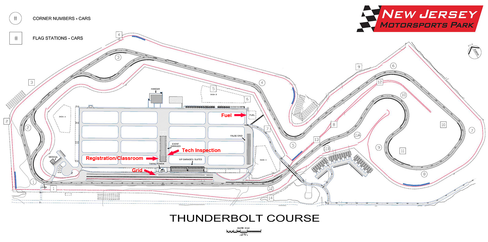 EMRA - NJMP Thunderbolt: Track / Facility Map